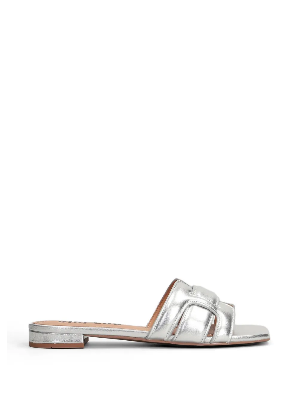 Bibi Lou Holly interwoven-strap flat sandals Zilver