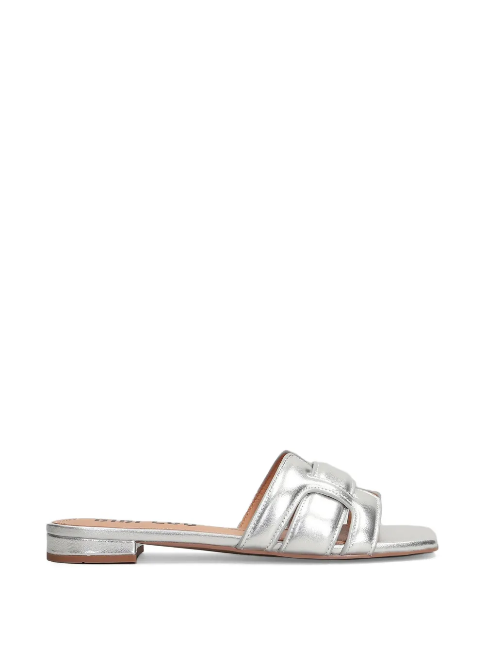 Bibi Lou Holly platte sandalen met geweven bandje Zilver