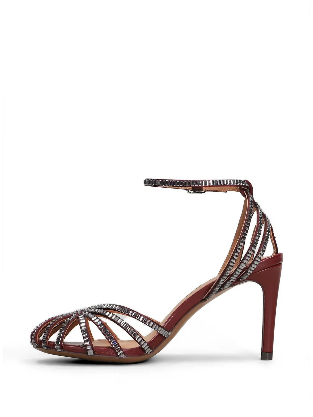 Bibi Lou Serabi crystal-embellished cage sandals Rood