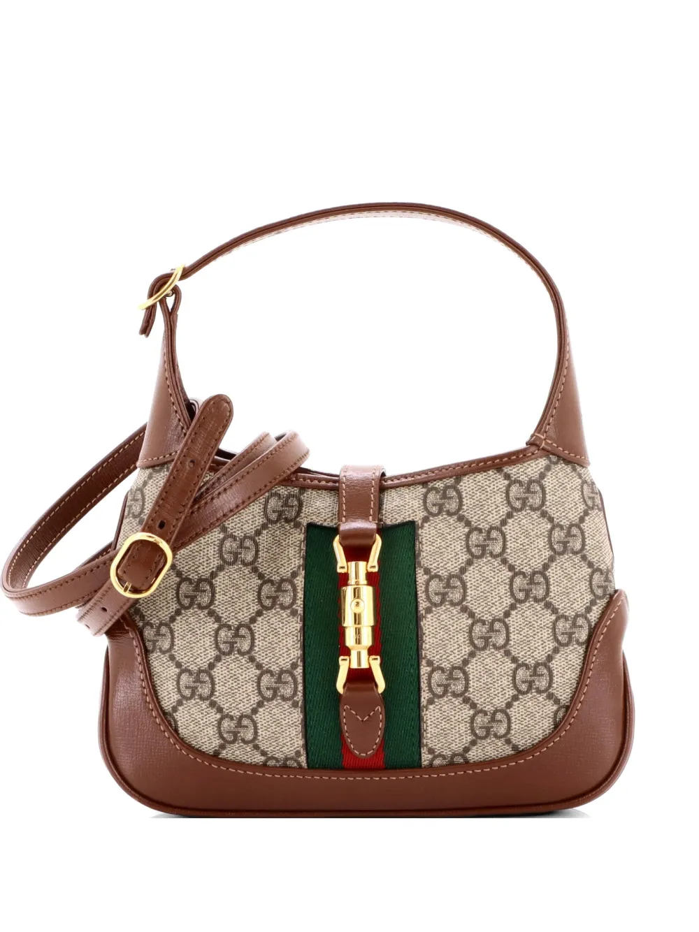 Gucci Pre-Owned Jackie 1961 GG Coated Canvas Mini hobo bag - Marrone
