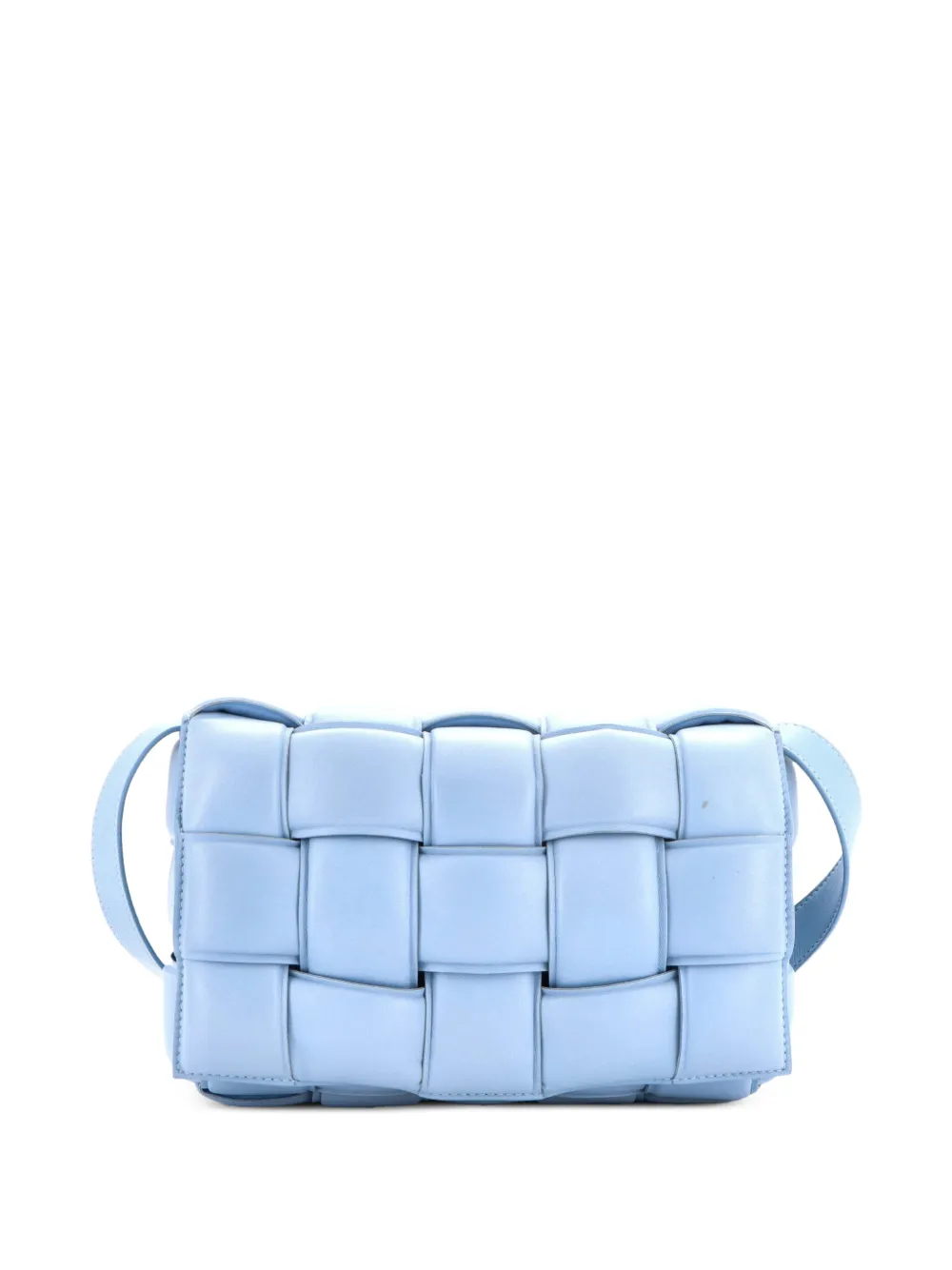 Bottega Veneta Pre-Owned Cassette Padded Maxi Intrecciato Leather Small crossbody bag - Blu