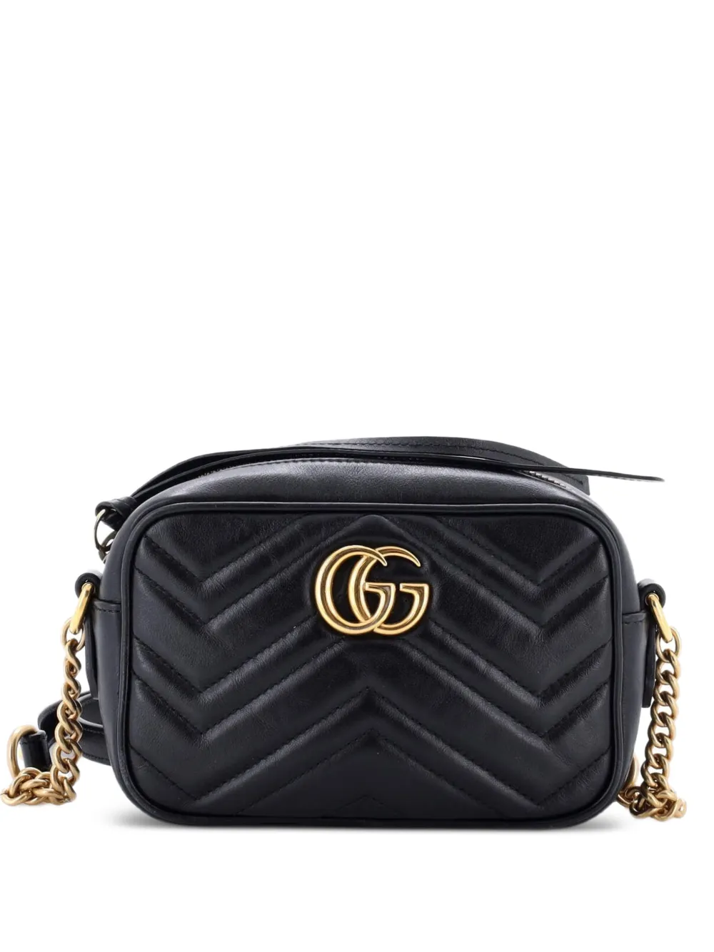 Gucci Pre-Owned GG Marmont Shoulder Bag Matelasse Leather Mini crossbody bag - Nero