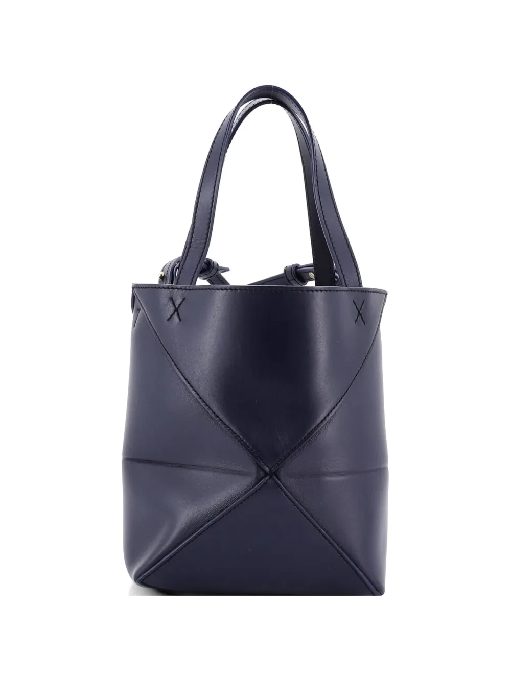 Loewe Pre-Owned Puzzle Fold Leather Mini tote bag - Blu