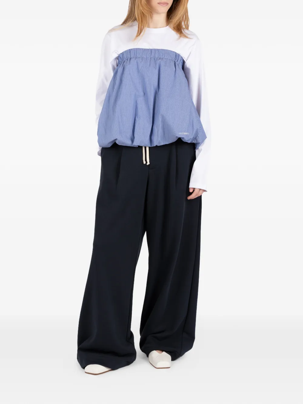 Société Anonyme Gatsby geplooide broek met trekkoord Blauw