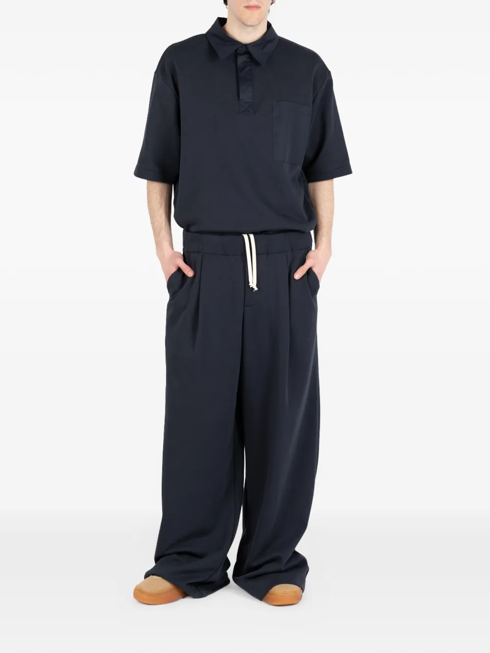 Société Anonyme Gatsby geplooide broek met trekkoord Blauw