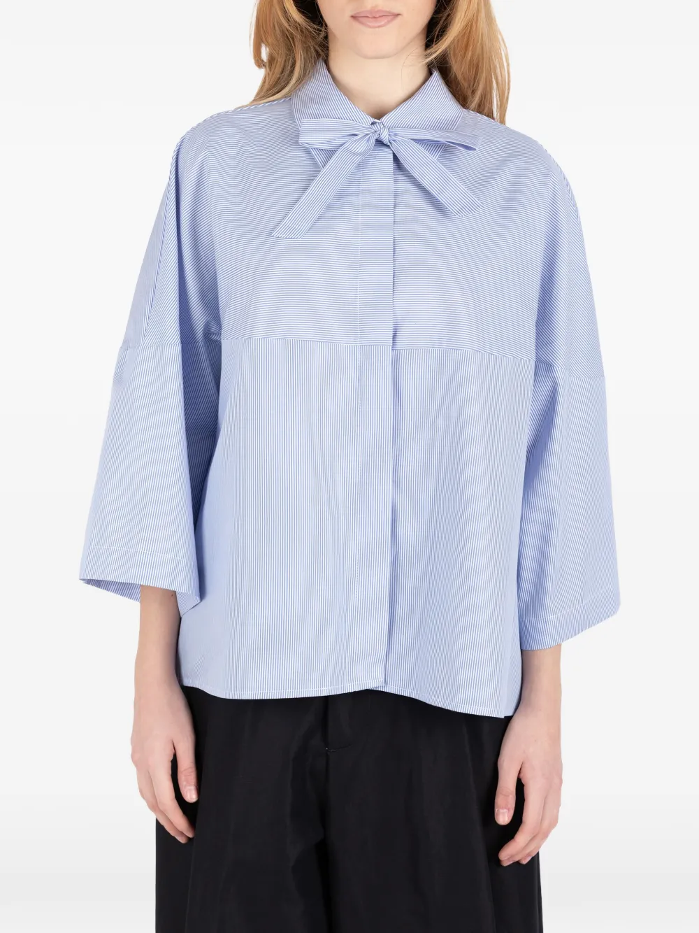 Société Anonyme Sakamoto striped shirt - Blau