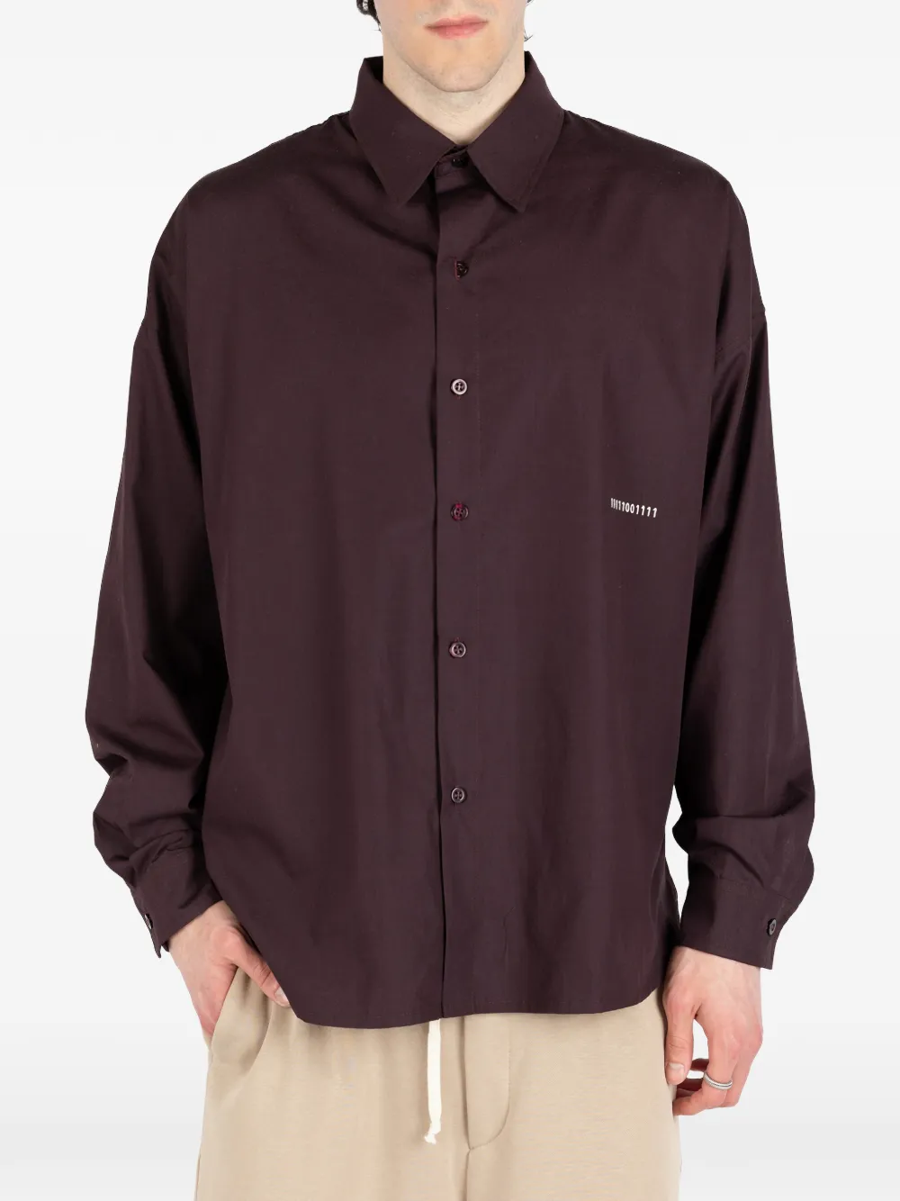 Société Anonyme Oversized shirt met knopen Rood