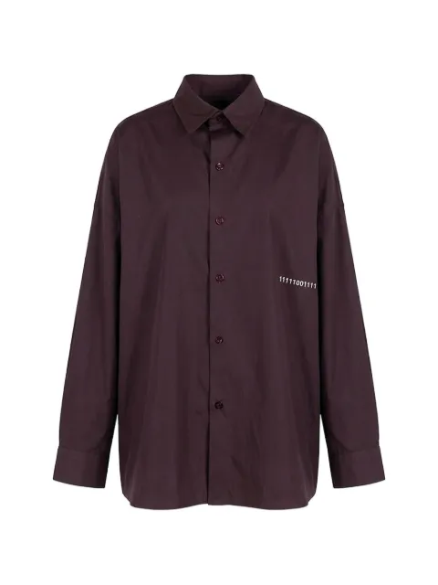 Société Anonyme 버튼 오버사이즈 셔츠