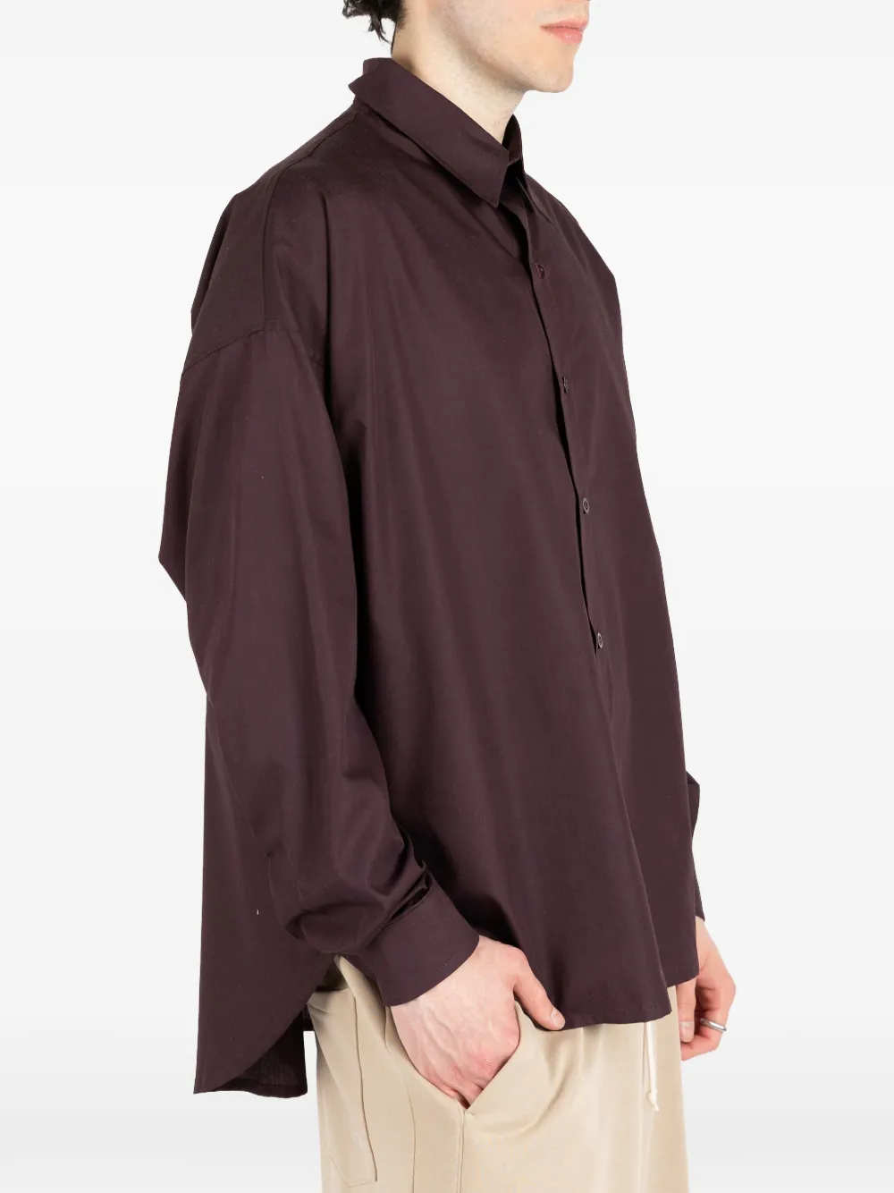 Société Anonyme Oversized shirt met knopen Rood