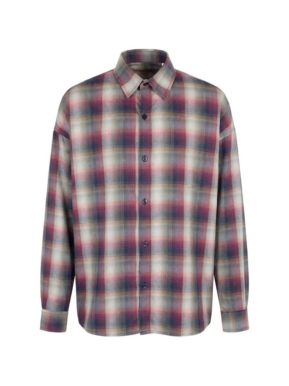 Société Anonyme plaid oversized shirt - Blau