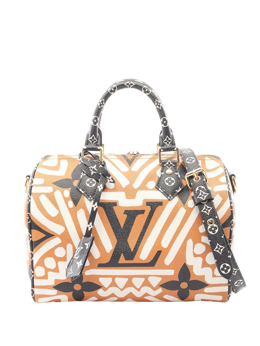 Louis Vuitton Pre-Owned 2020 Monogram Giant Crafty Speedy Bandouliere 25 satchel - Orange