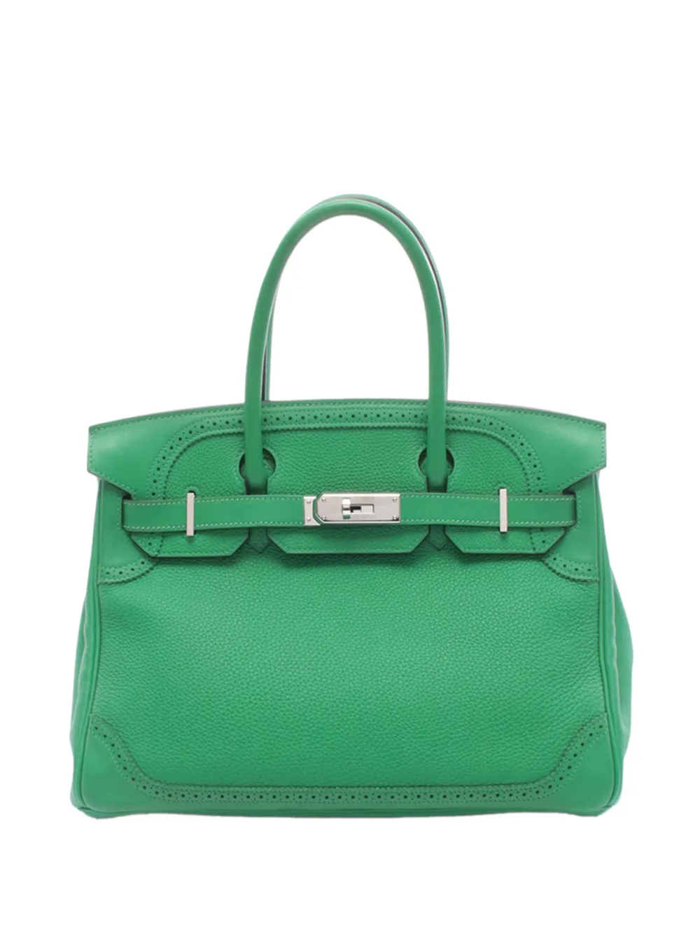 Hermès Pre-Owned 2015 Togo Ghillies Birkin 30 handbag - Verde