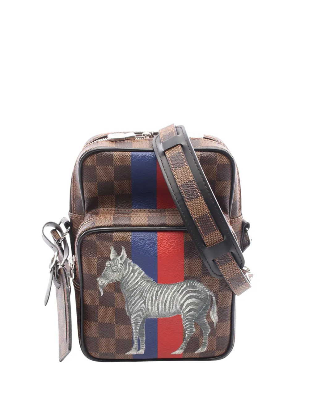 Louis Vuitton Pre-Owned 2016 Damier Ebene Savanna Amazon crossbody bag - Marrone