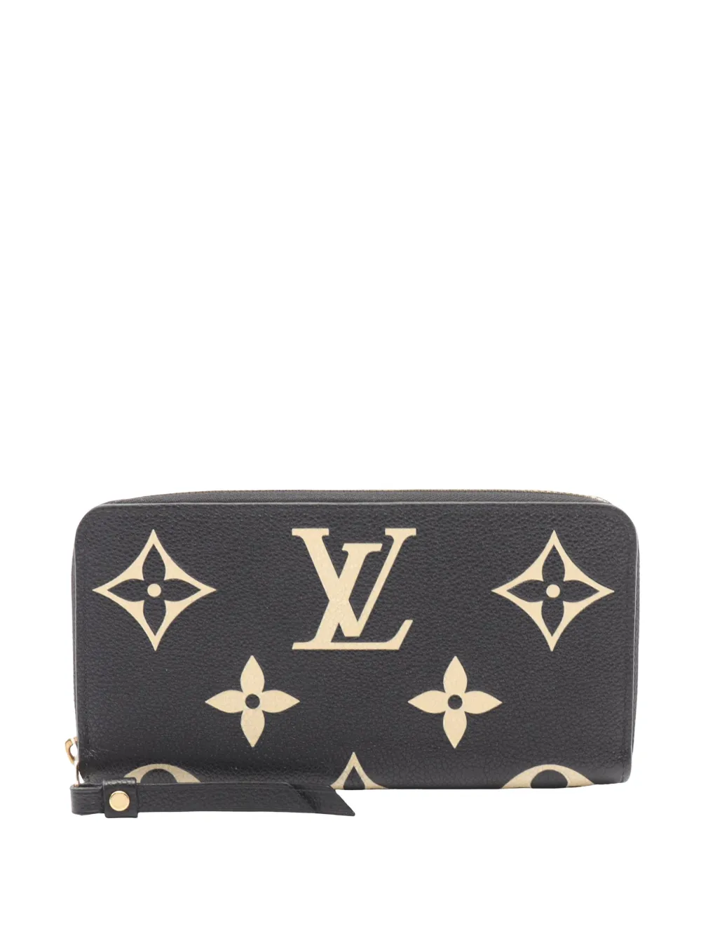 Louis Vuitton Pre-Owned 2021-2026 Bicolor Monogram Empreinte Zippy Wallet long wallets - Schwarz