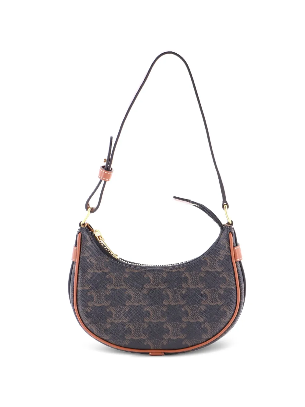 Celine Pre-Owned Ava Bag Triomphe Coated Canvas Mini shoulder bag - Marrone