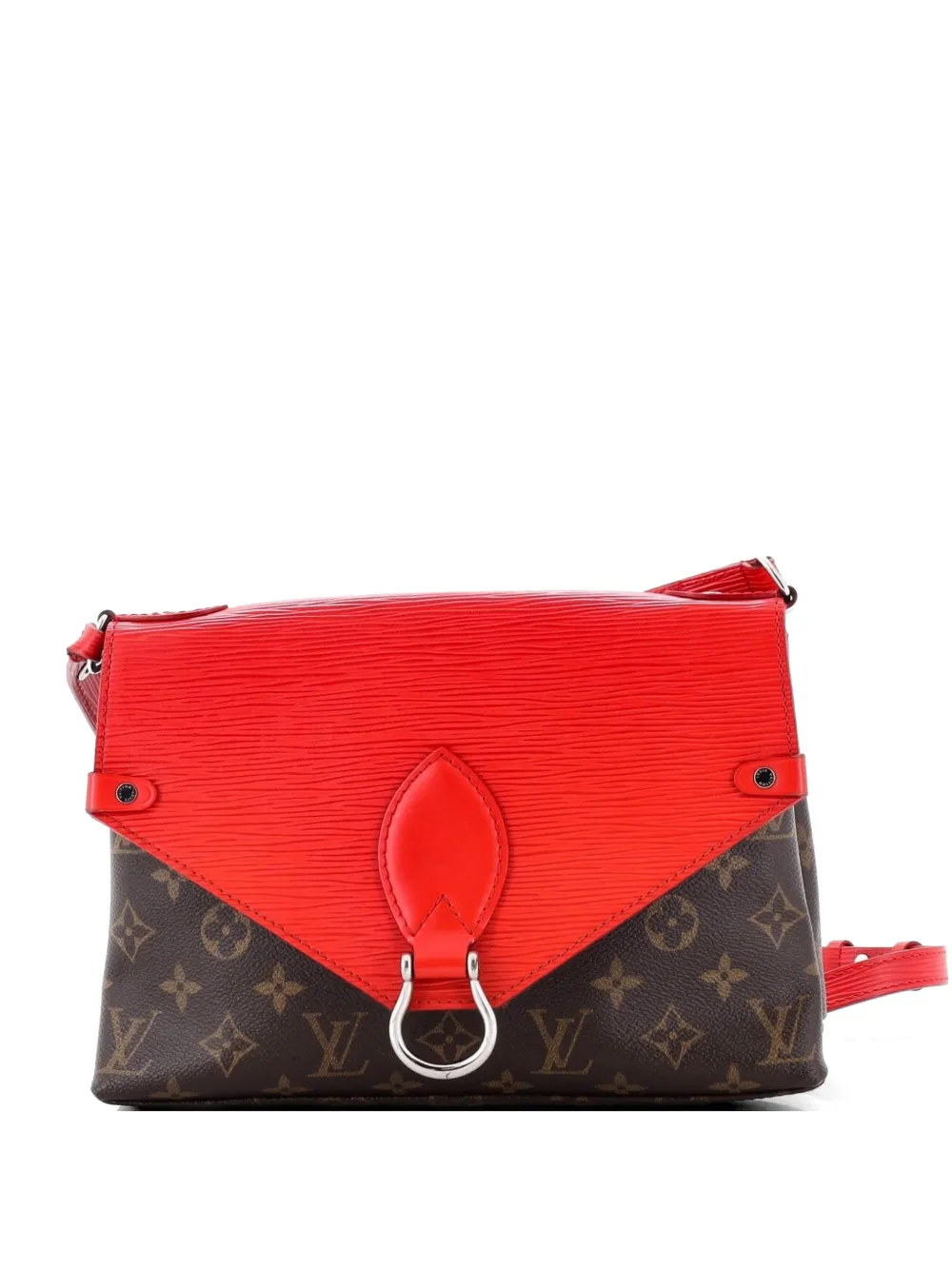 Louis Vuitton Pre-Owned Saint Michel Handbag Monogram Canvas and Epi Leather shoulder bag - Rosso