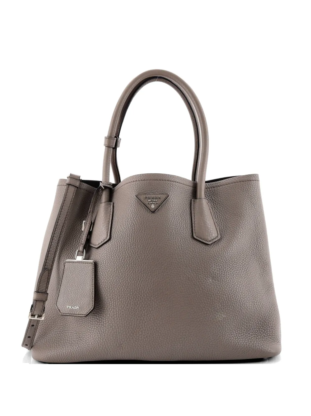 Prada Pre-Owned Cuir Double Saffiano Leather Large tote bag - Grey