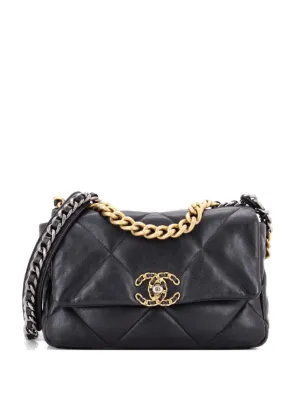 CHANEL Pre-Owned 19 フラップ バッグ マトラッセ レザー マキシ