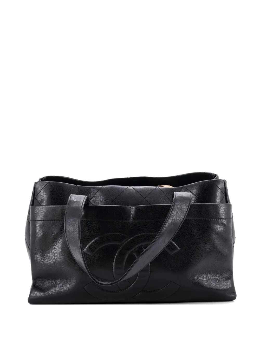 CHANEL Pre-Owned Timeless CC Leather Large tote bag - Nero