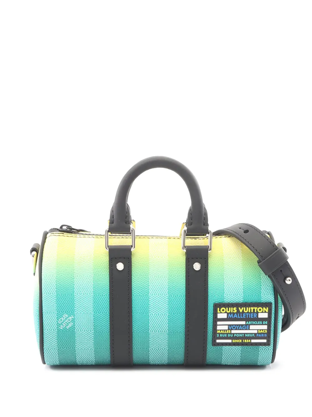 Louis Vuitton Pre-Owned 2021-2026 Damier Stripe Keepall Bandouliere XS satchel - Green