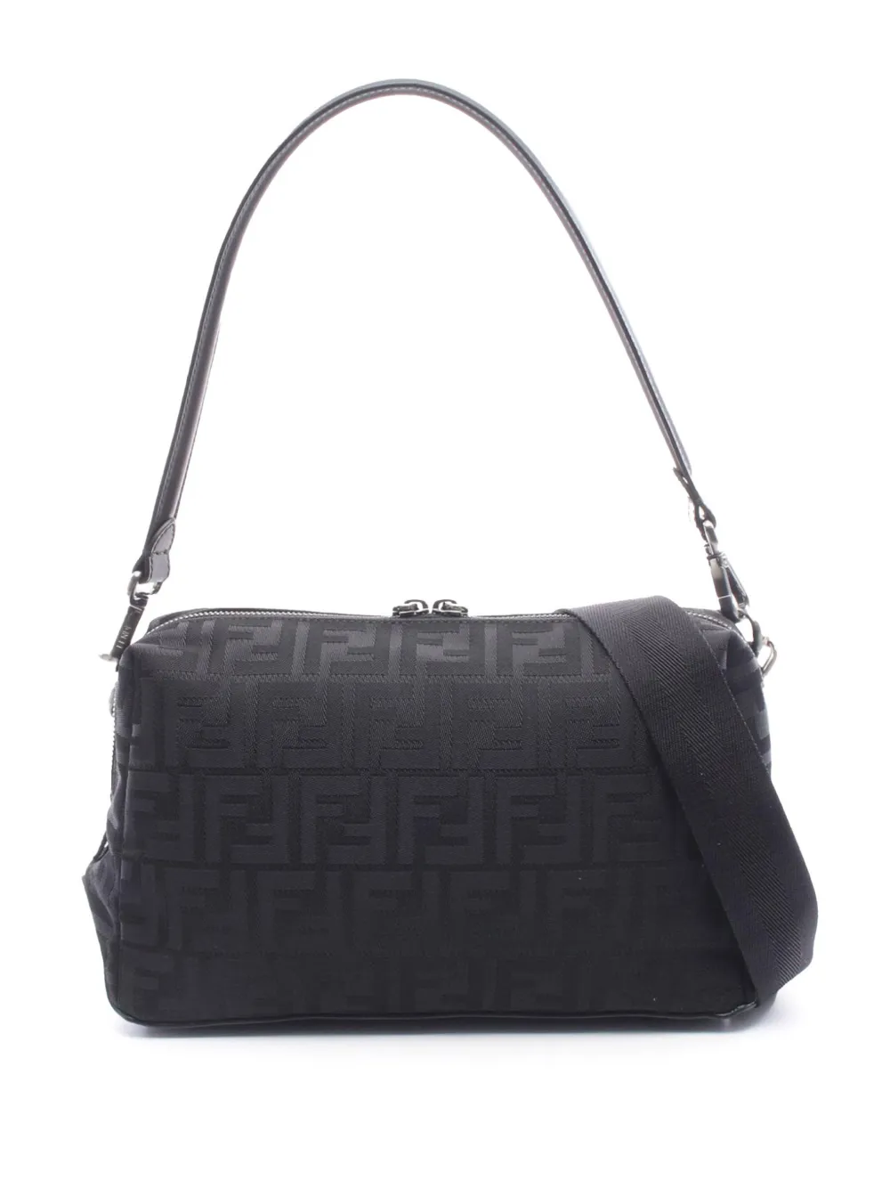 Fendi Pre-Owned 2000-2010 Medium Canvas FF Lui satchel - Nero