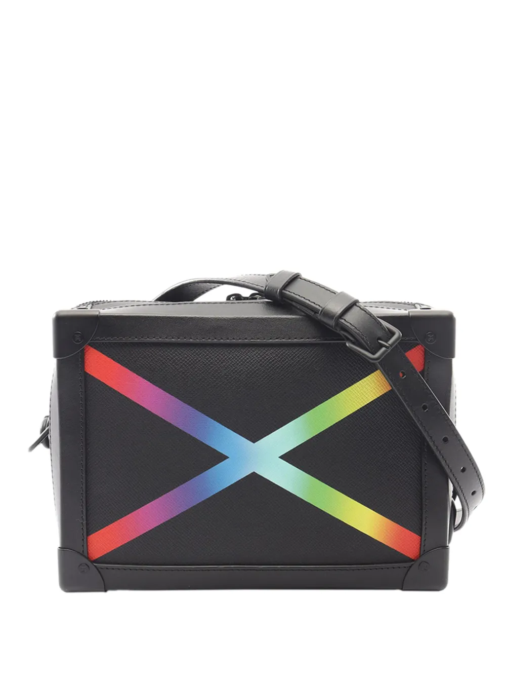 Louis Vuitton Pre-Owned 2019 Taiga Rainbow Soft Trunk crossbody bag - Nero