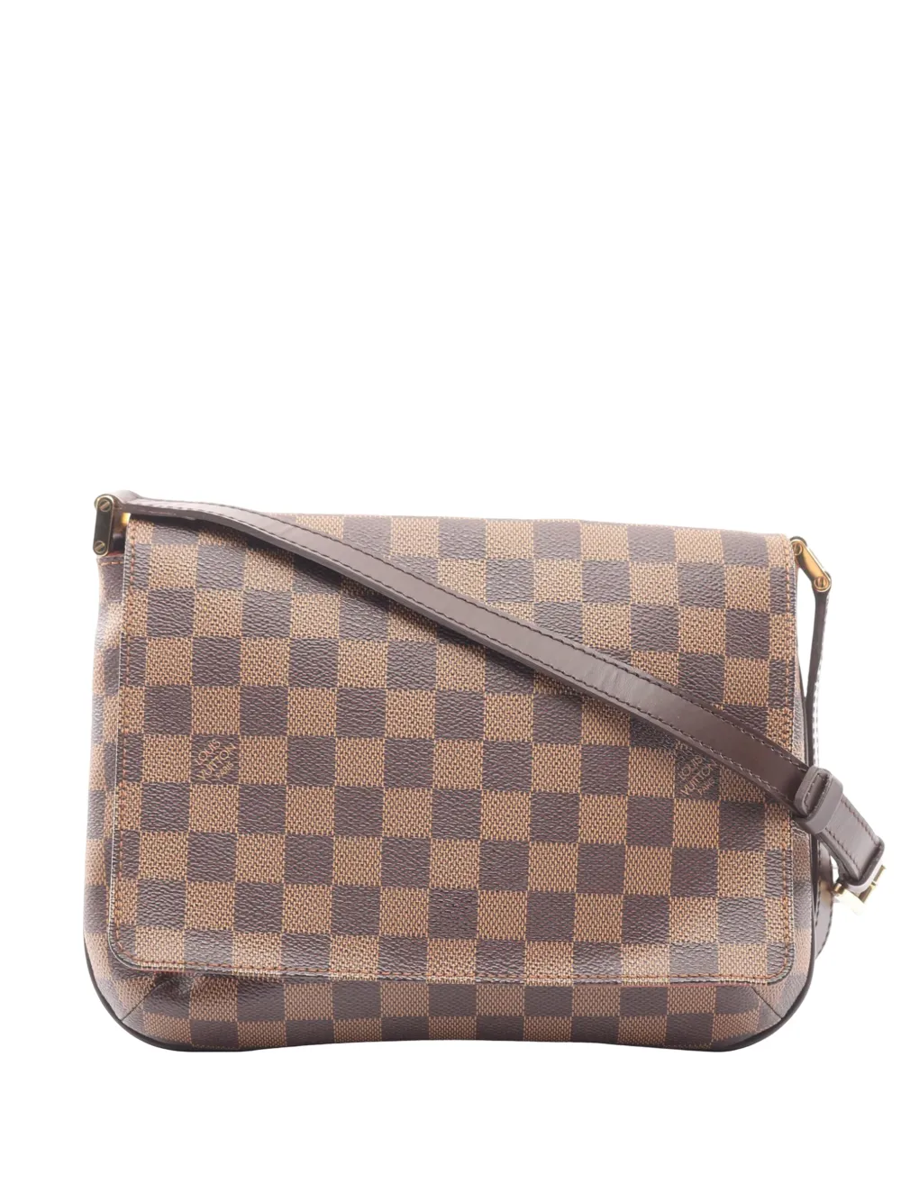 Louis Vuitton Pre-Owned 2005 Damier Ebene Musette Tango Long Strap crossbody bag - Braun