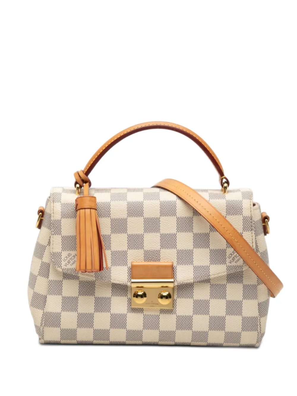 Louis Vuitton Pre-Owned 2016 Damier Azur Croisette satchel - Bianco