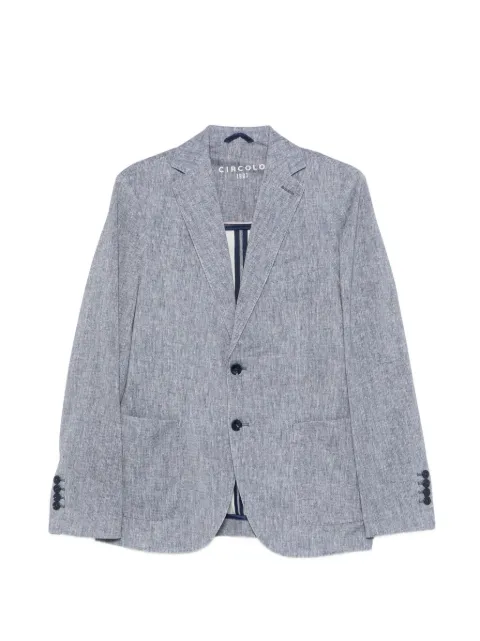Circolo 1901 herringbone single-breasted blazer