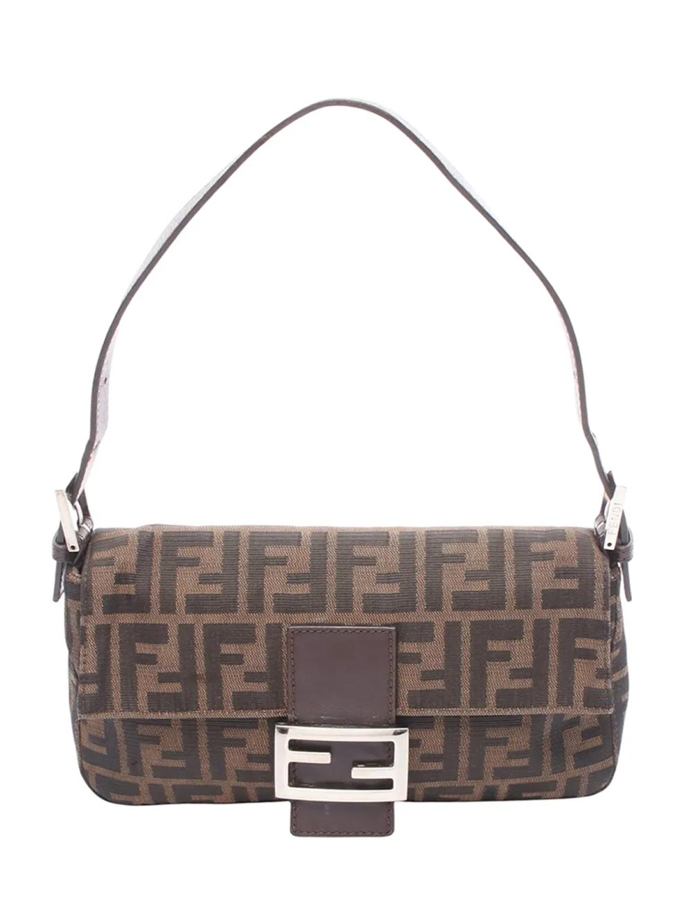 Fendi Pre-Owned 2000-2010 Zucca Canvas Baguette shoulder bag - Marrone
