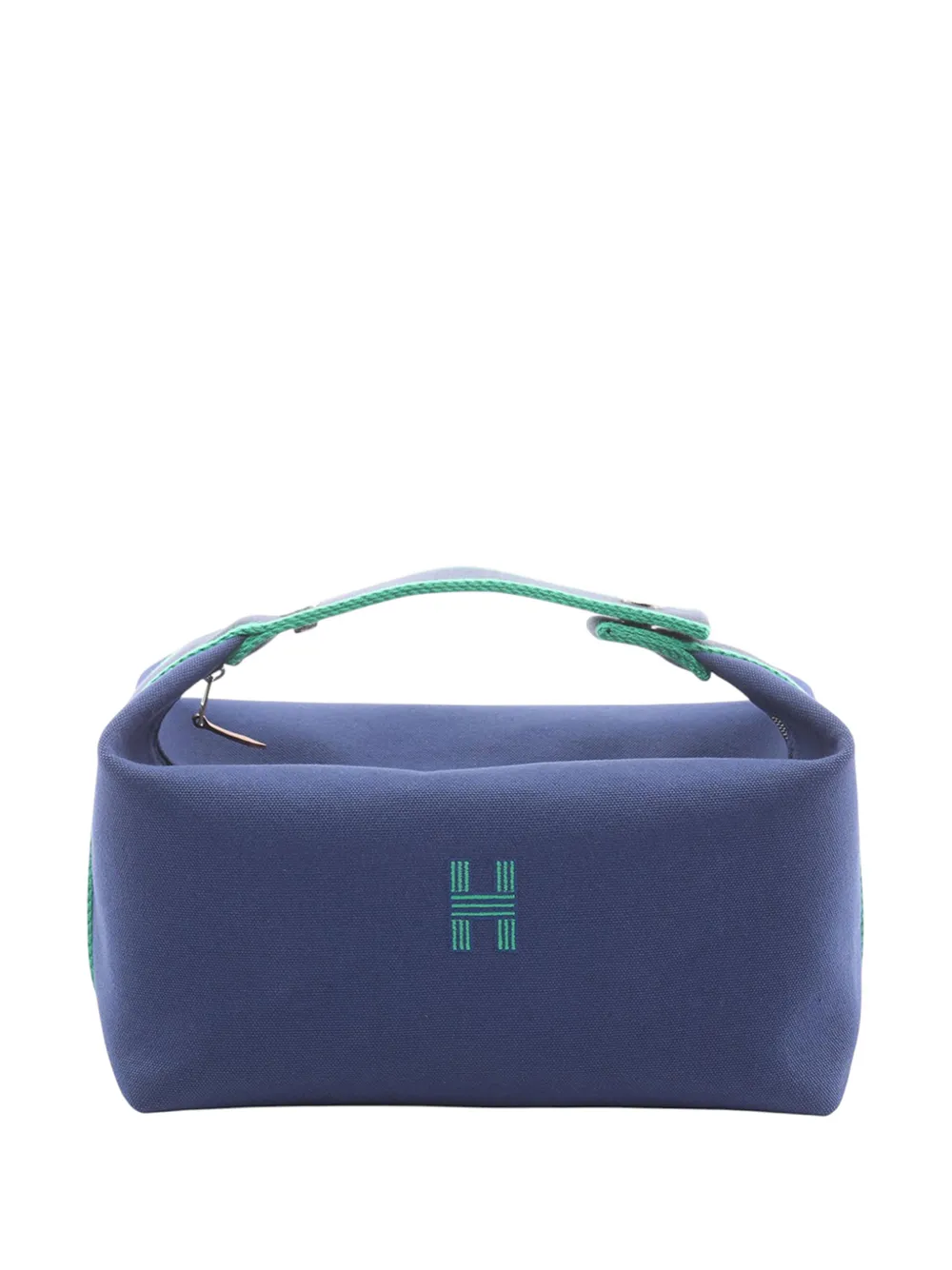Hermès Pre-Owned 2010-2026 Large Toile Bride A Brac Case vanity bag - Blu