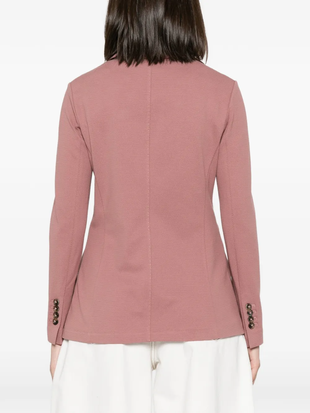 Circolo 1901 Blazer met enkele rij knopen en textuur Roze