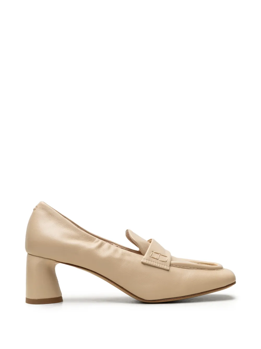 CHUCKIES square-toe leather pumps