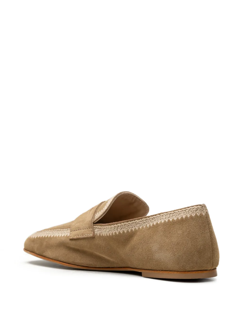 CHUCKIES Loafers met ronde neus Beige
