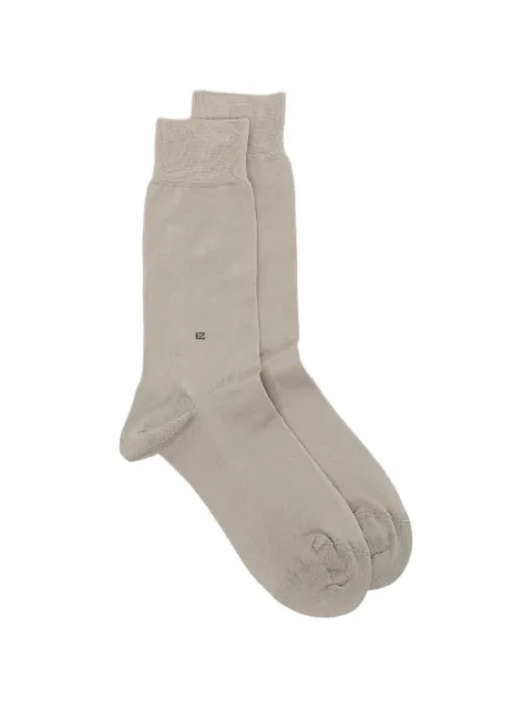 Zegna logo-print mid-calf socks