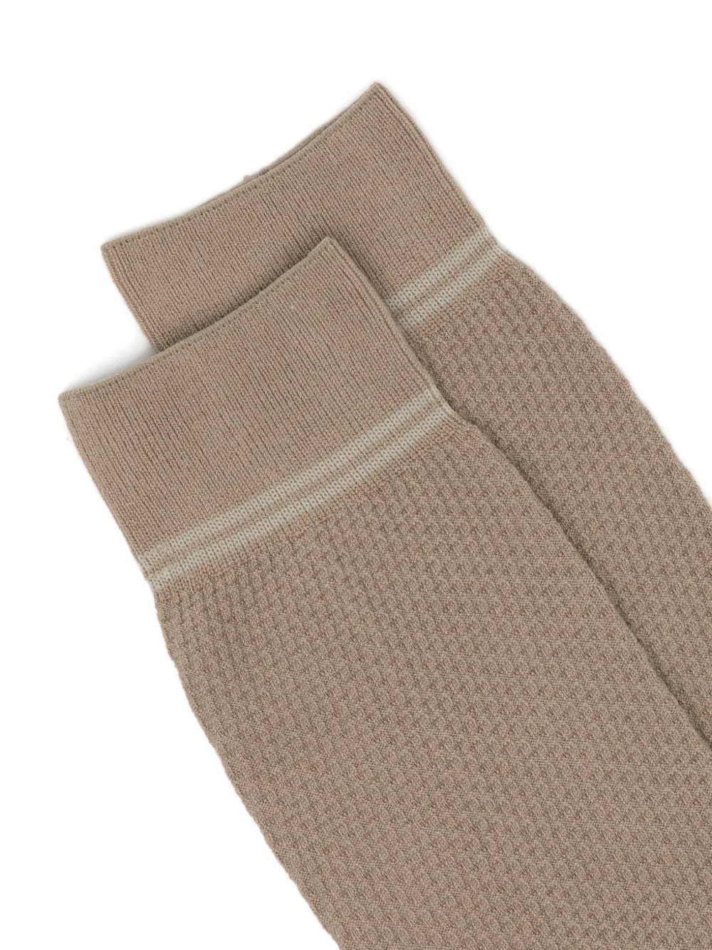 Zegna Sokken met textuur Beige