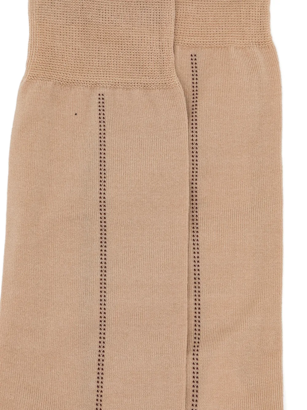 Zegna Sokken met tonaal stiksel Beige