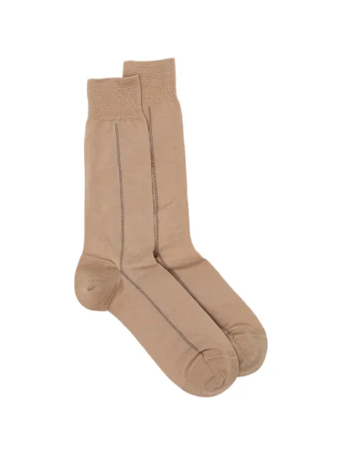 Zegna tonal-stitching socks