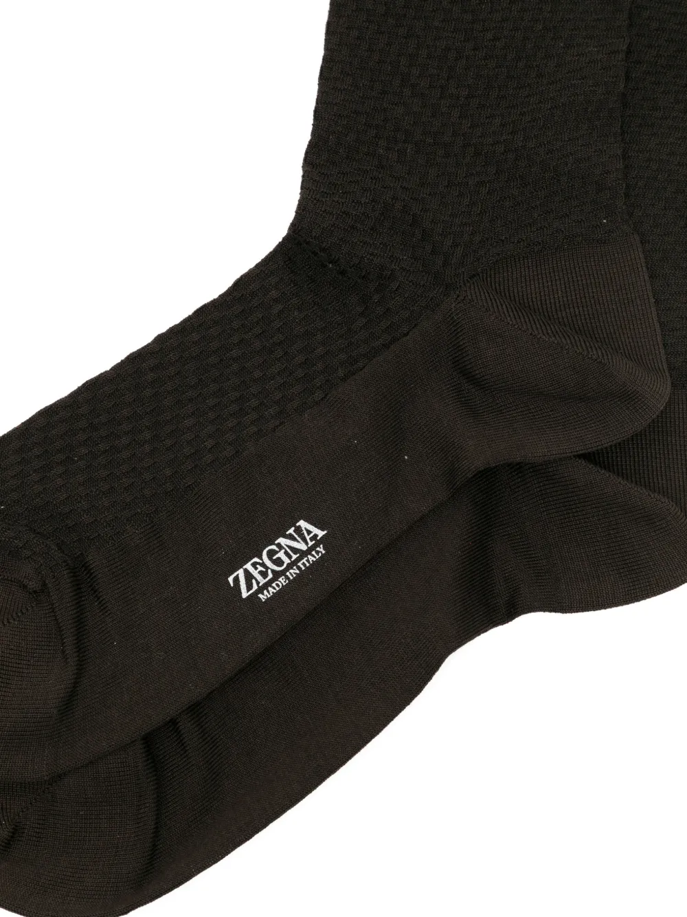 Zegna Sokken met textuur Bruin
