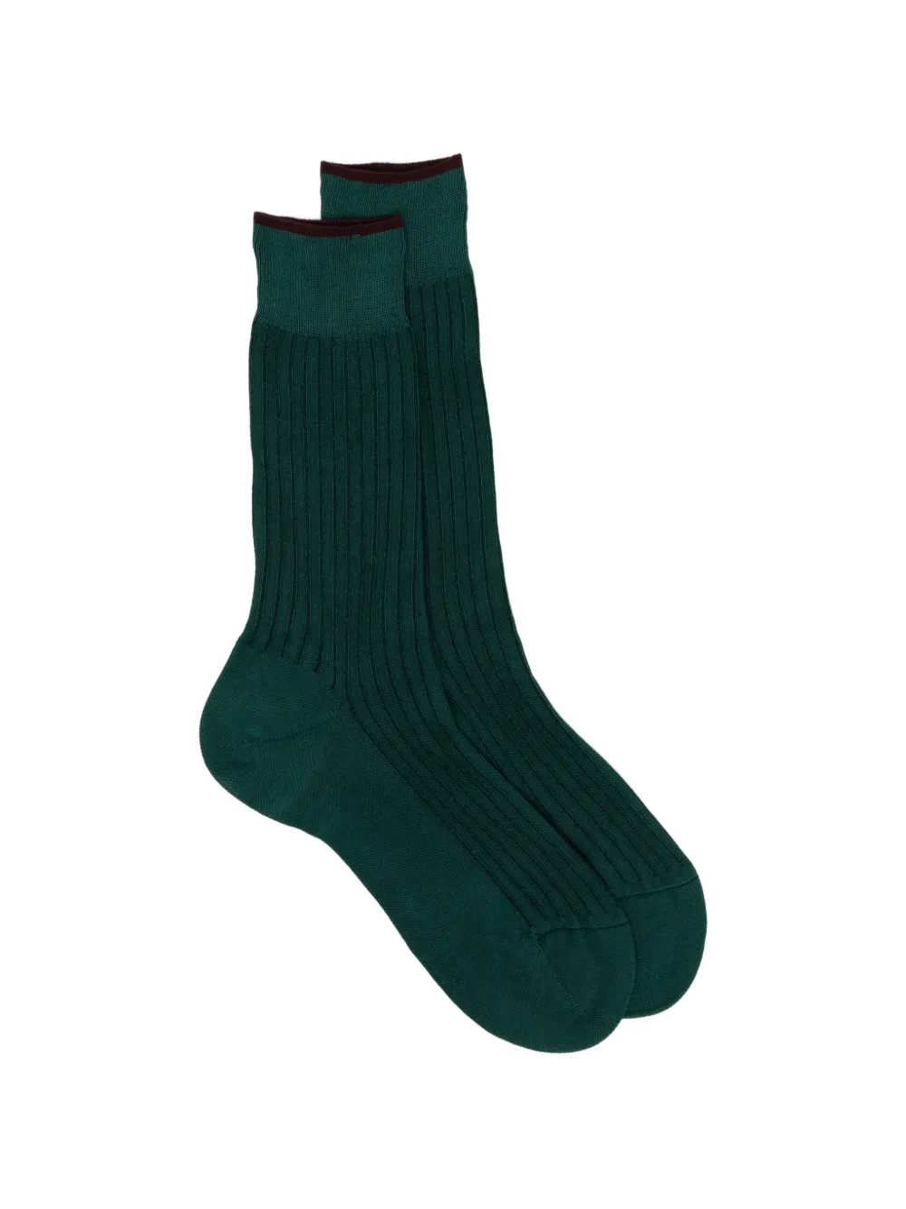 Zegna ribbed socks - Verde