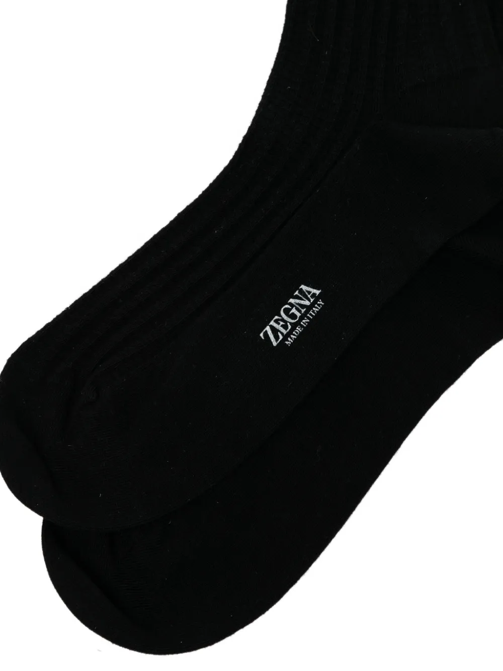Zegna Halflange sokken Zwart