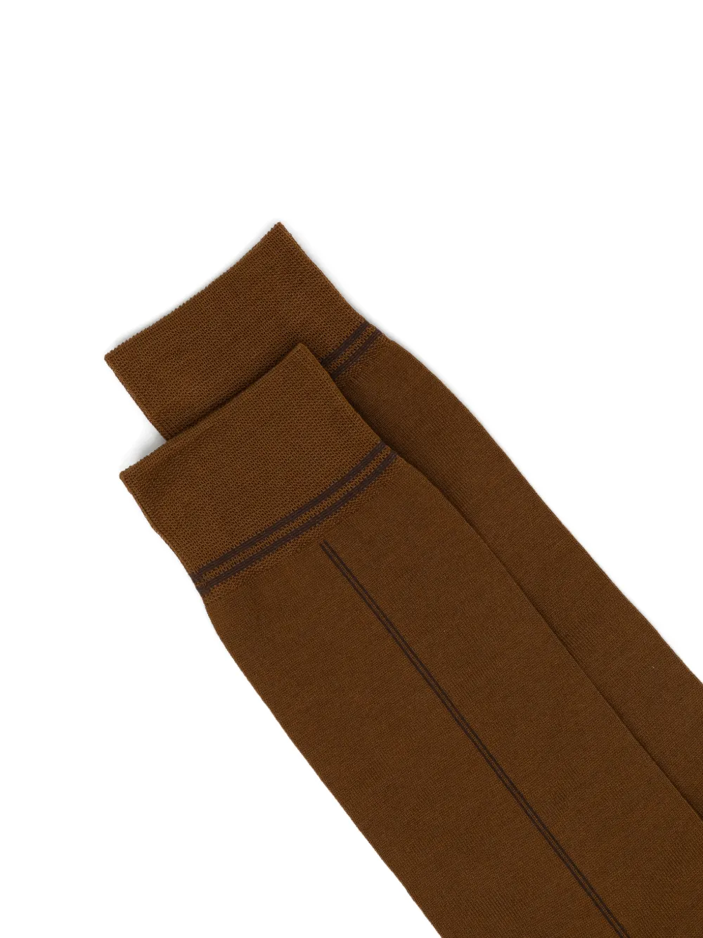 Zegna Sokken met geribbelde afwerking Bruin