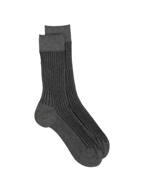 Zegna ribbed mid-calf socks