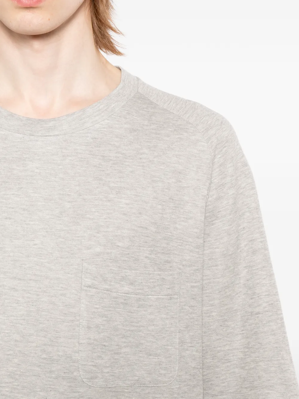 Zegna T-shirt met opgestikte zak Grijs