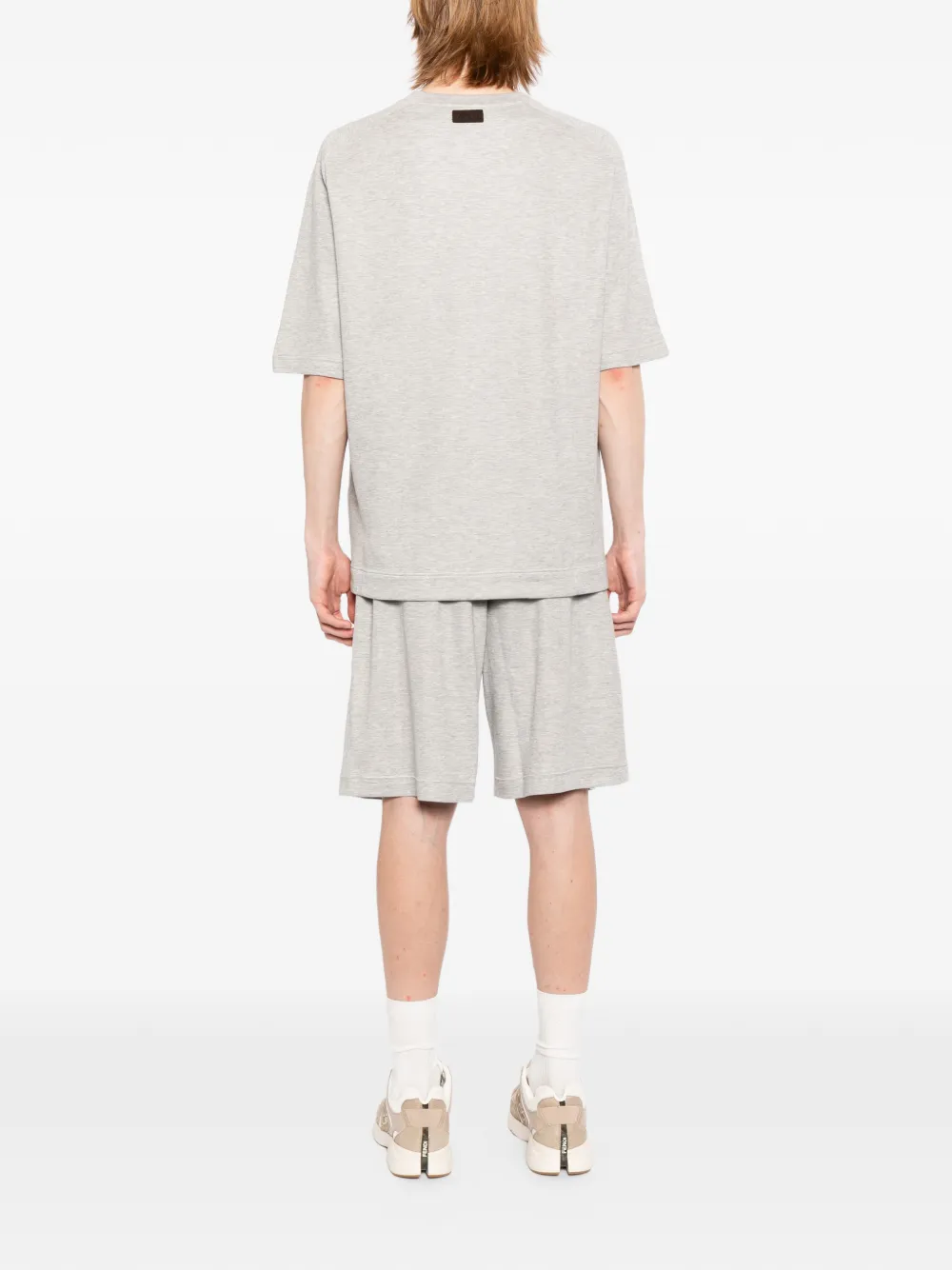 Zegna T-shirt met opgestikte zak Grijs