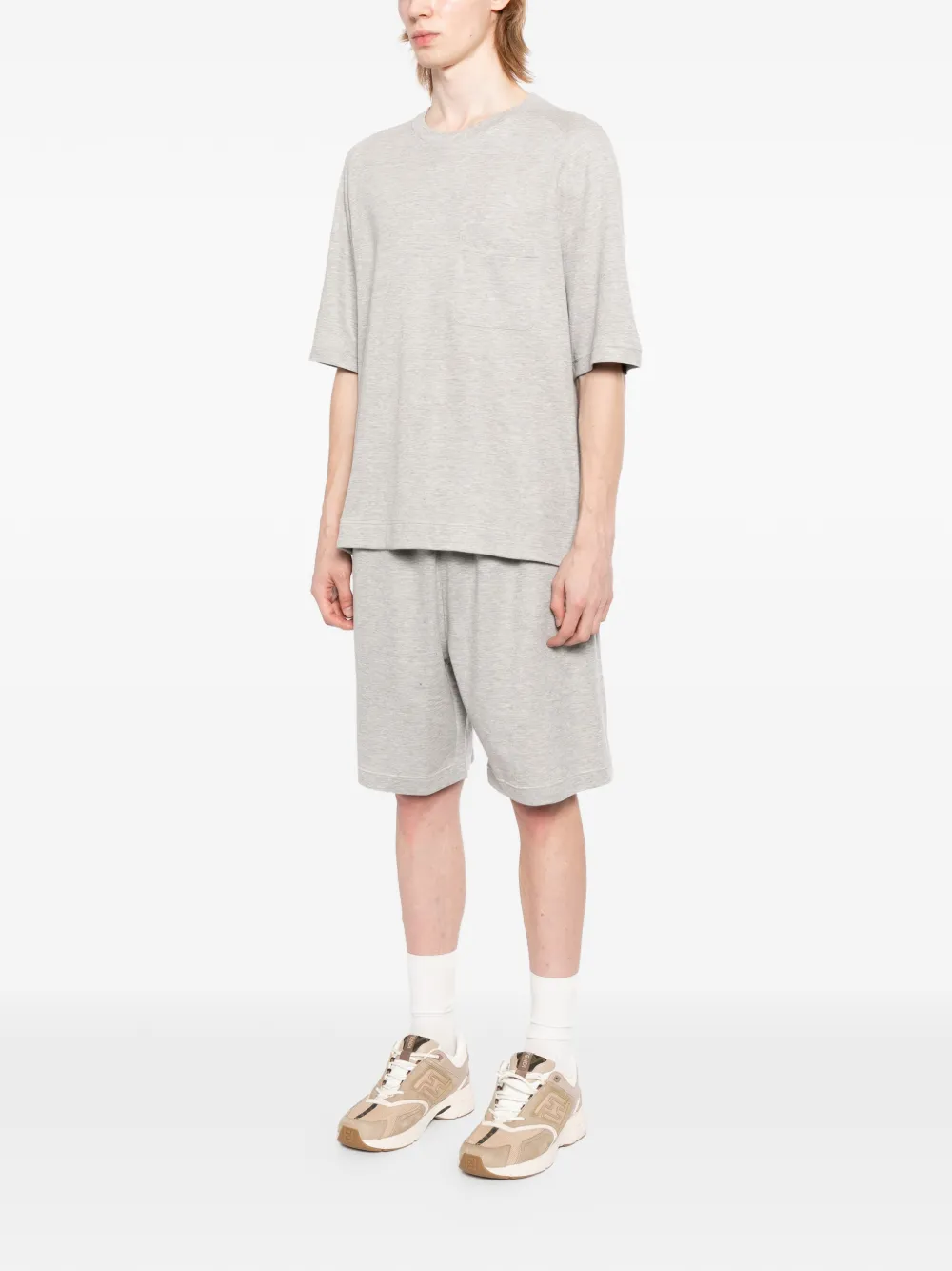 Zegna T-shirt met opgestikte zak Grijs