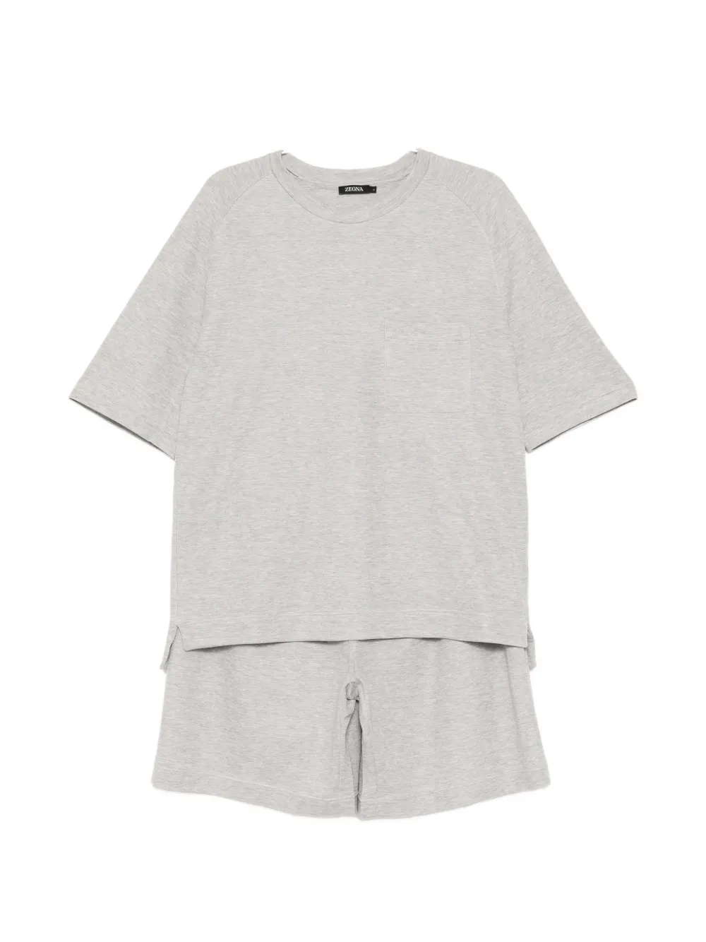 Zegna patch-pocket T-shirt - Grigio