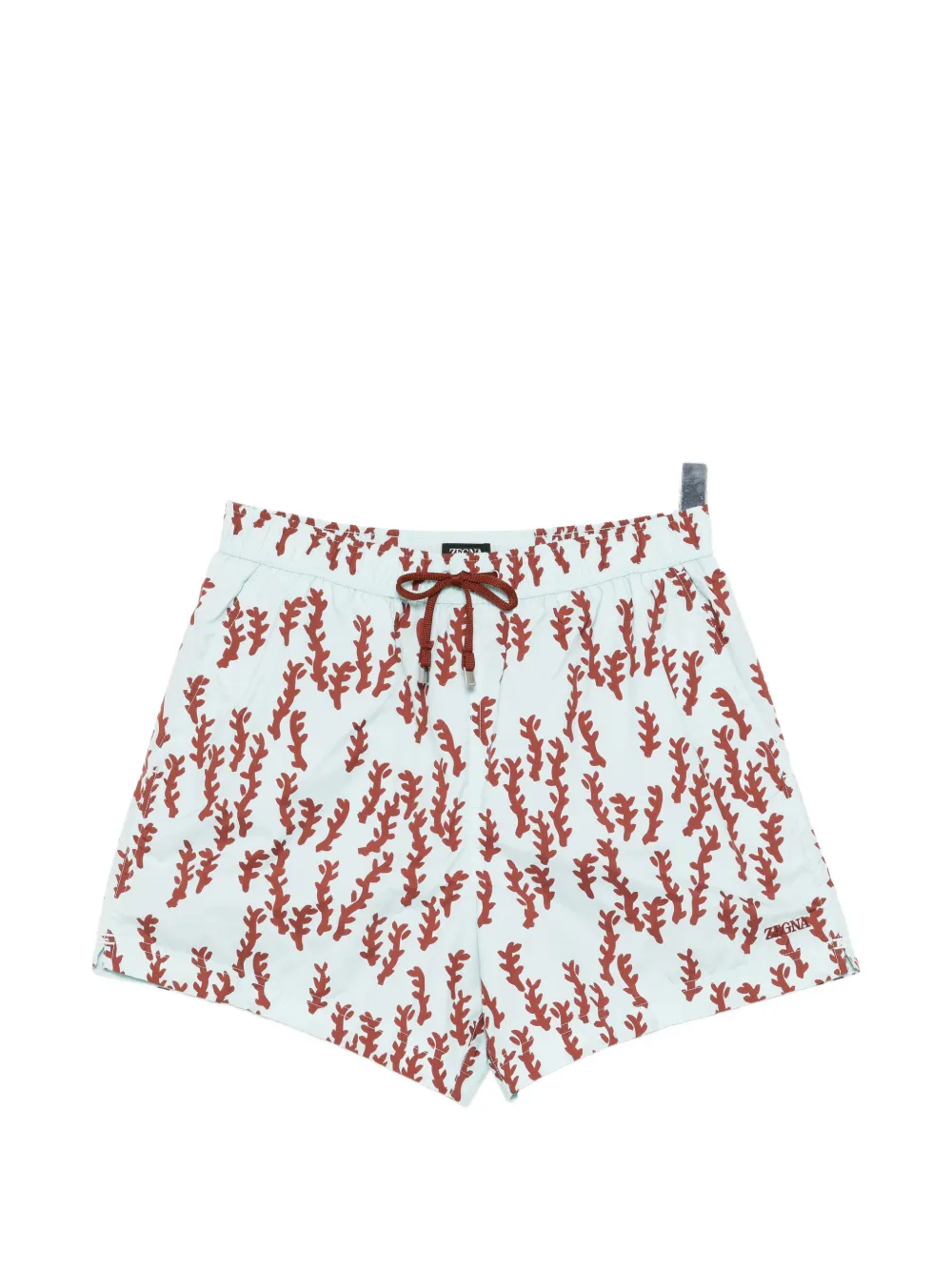 Zegna printed drawstring swim shorts - Blau