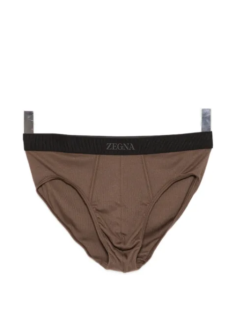Zegna logo-waistband ribbed briefs