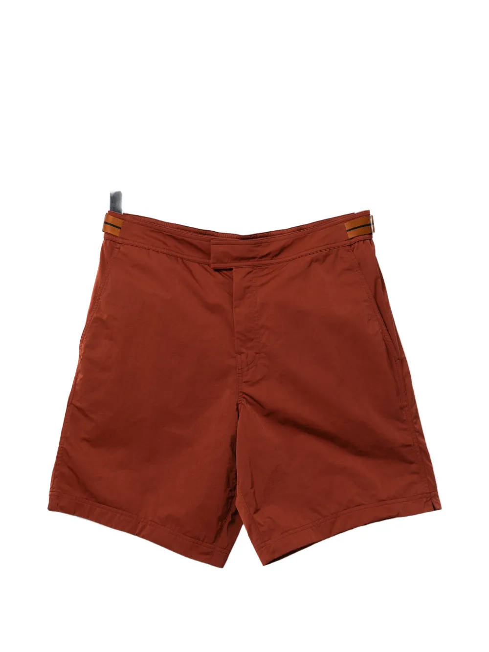 Zegna buckle-fastening swim shorts - Marrone